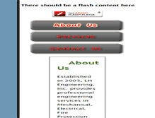 Tablet Screenshot of lhengineeringinc.com